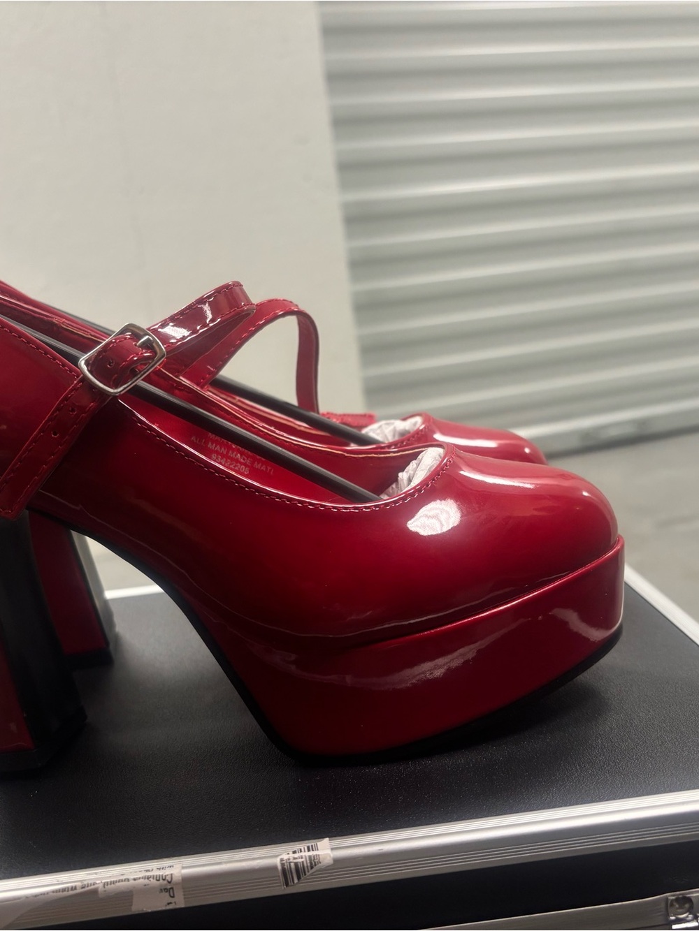 Funtasma Red Patent Mary Jane Platform Heels
